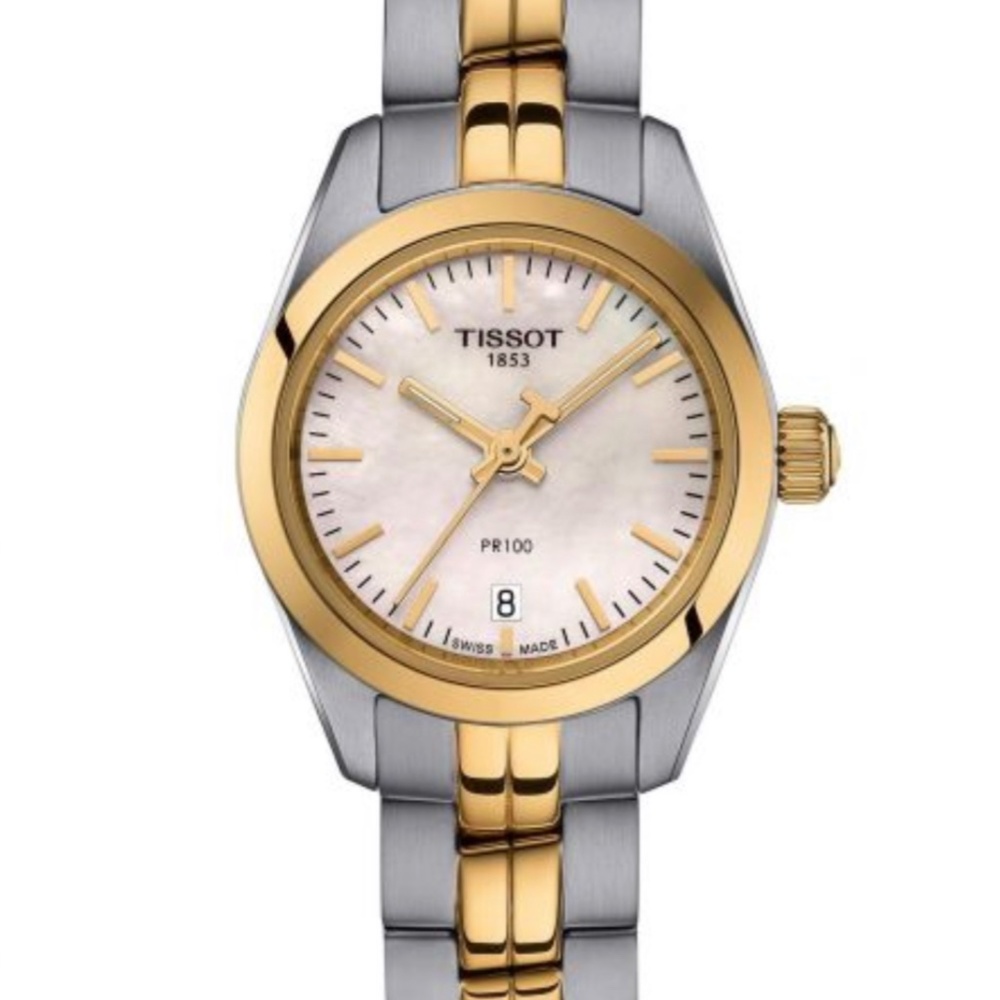 Ladies' Tissot PR 100 Lady Small Two-Tone Watch